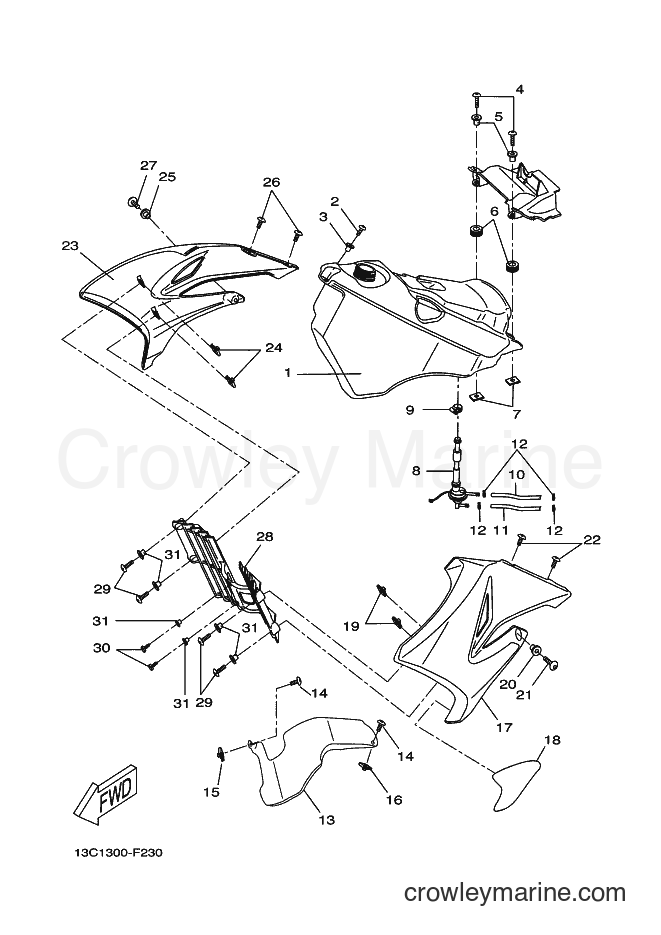 2010 Scooter DT50RSM - DT50RSM (14P9) [030] - FUEL TANK