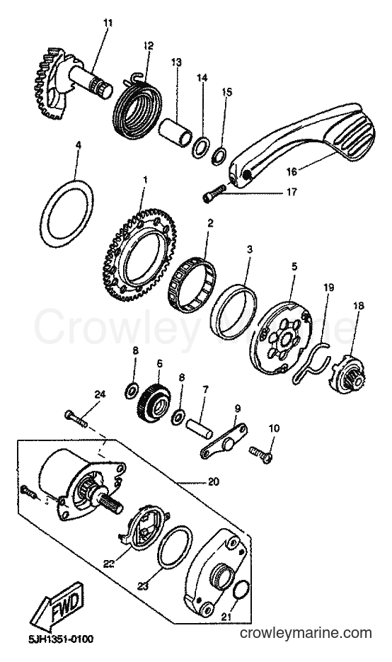Yamaha Motors EW50 (5JH3) [020] - STARTER