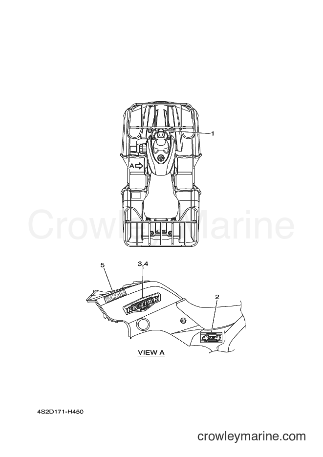 Yamaha Motors YFM350FWAN (4S2D) [010] - GRAPHICS