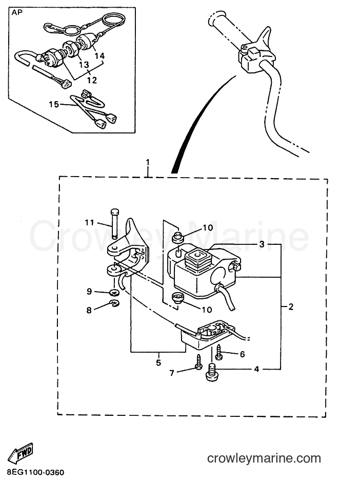 Yamaha Motors PZ500LT (8EG1) [030] - HANDLE SWITCH. LEVER