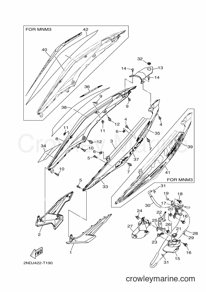 2018 Scooter T150 - T150 (2NDL) [010] - SIDE COVER