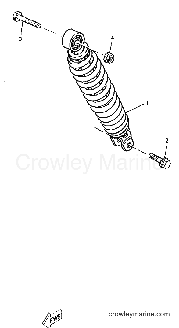 1996 Scooter CW50RSP - CW50RSP (4WT1) [999] - REAR SUSPENSION
