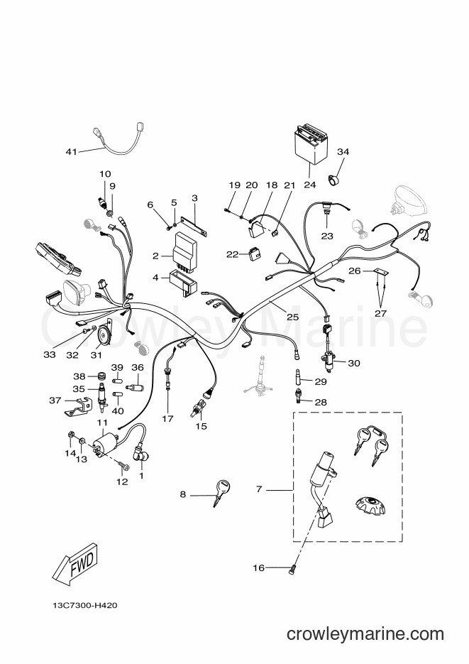 2010 Scooter DT50R - DT50R (13C9) [020] - ELECTRICAL 1
