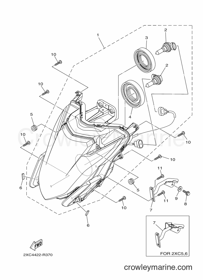 Yamaha Motors AT125FC (2XC6) [010] - HEADLIGHT