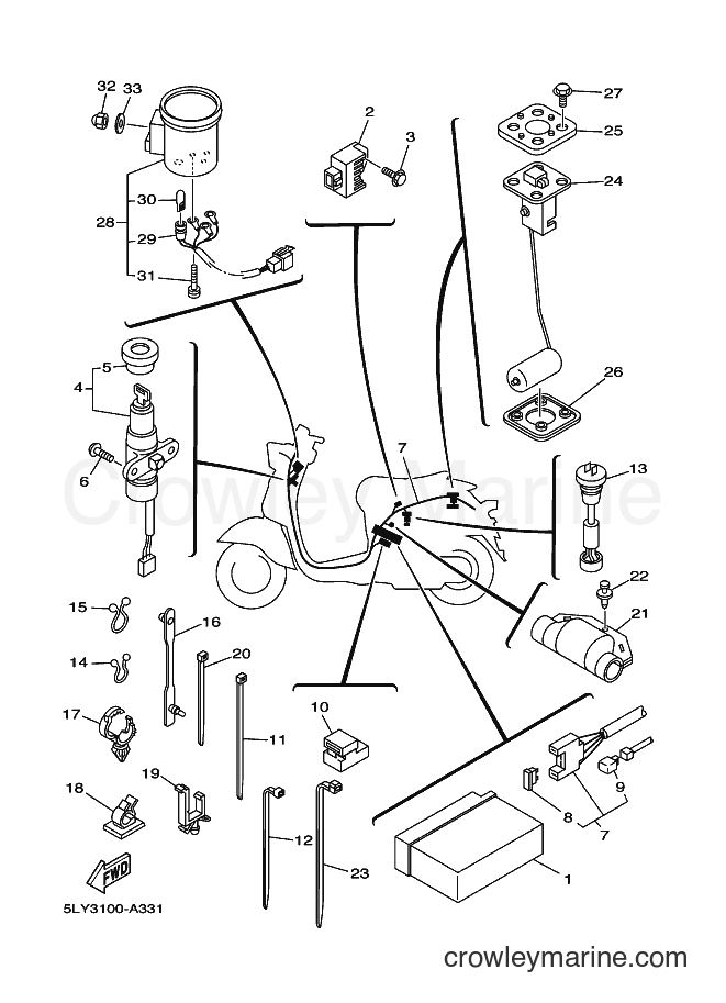 Yamaha Motors YJ50R (5PP5) [010] - ELECTRICAL 2