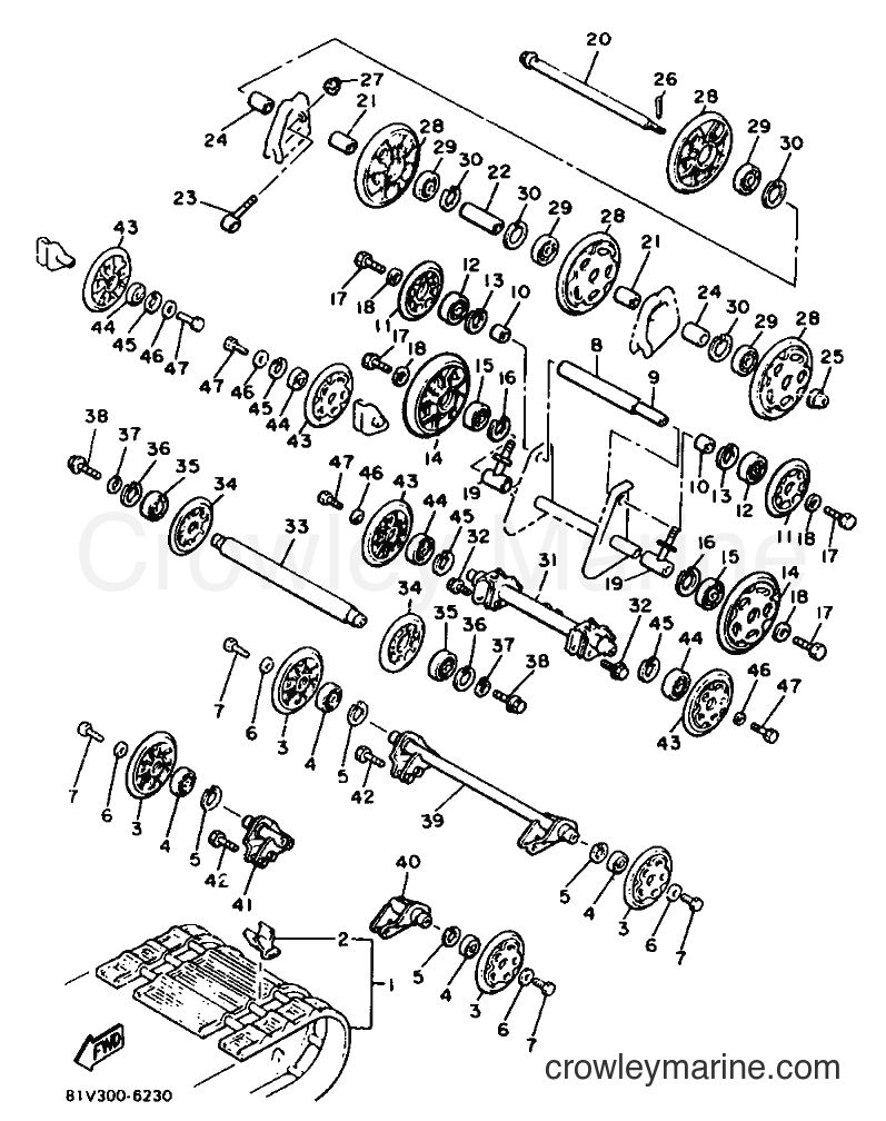 1987 Snowmobile ET340PL - ET340PL (83F) [999] - TRACK SUSPENSION 1