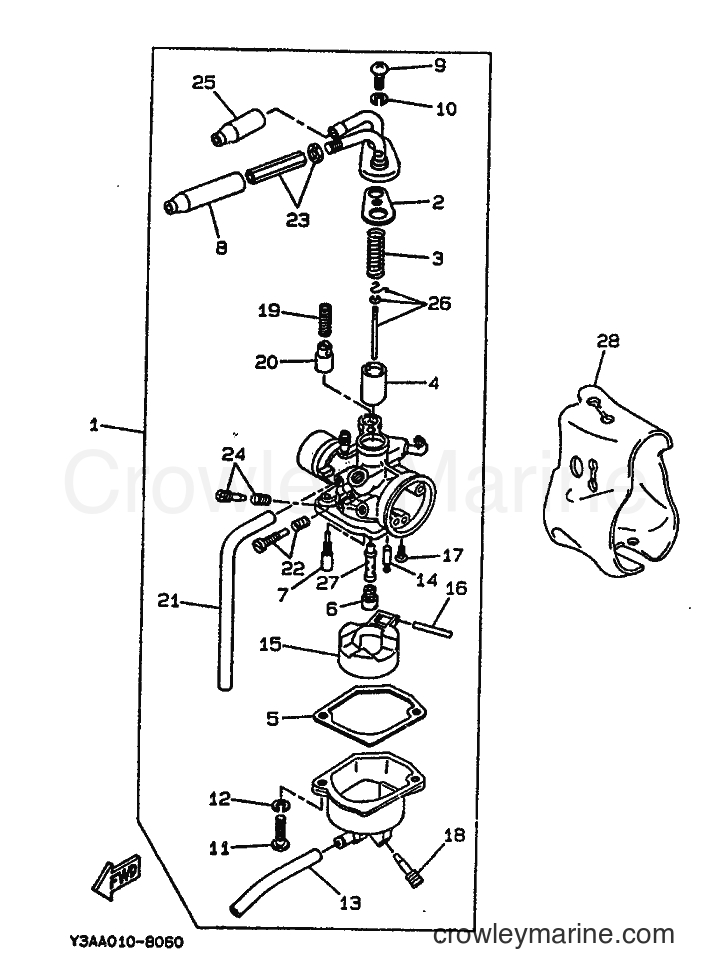 1992 Scooter CW65 - CW65 (4GP1) [999] - CARBURETOR