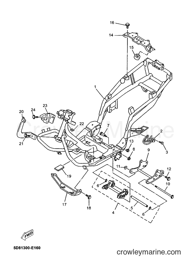 Yamaha Motors YP125E (5D81) [050] - FRAME