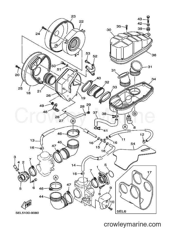 1999 Cruiser XVS1100 - XVS1100 (5EL7) [010] - INTAKE