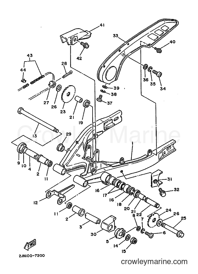 Yamaha Motors BW350 (2JN0) [010] - REAR ARM