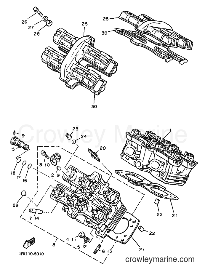 1992 Cruiser VMX1200 - VMX1200 (2EN) [999] - CYLINDER HEAD