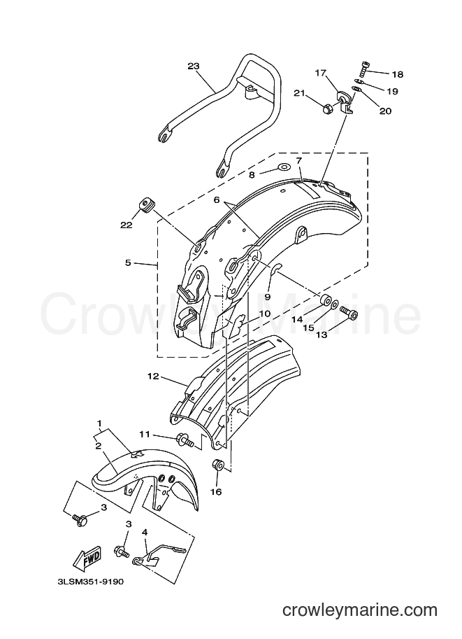 1999 Cruiser XV250S - XV250S (3LSM) [030] - FENDER