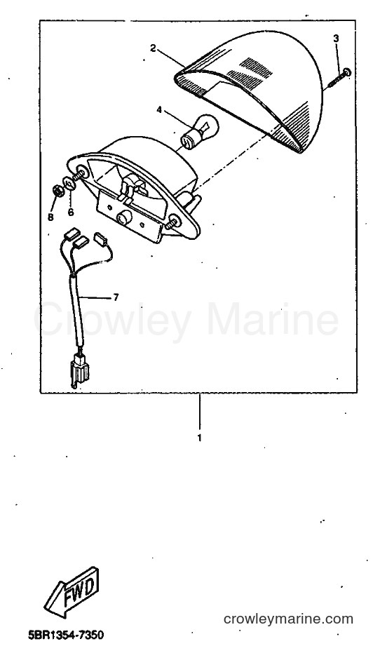 1998 Scooter YQ50L - YQ50L (5CL3) [010] - TAILLIGHT