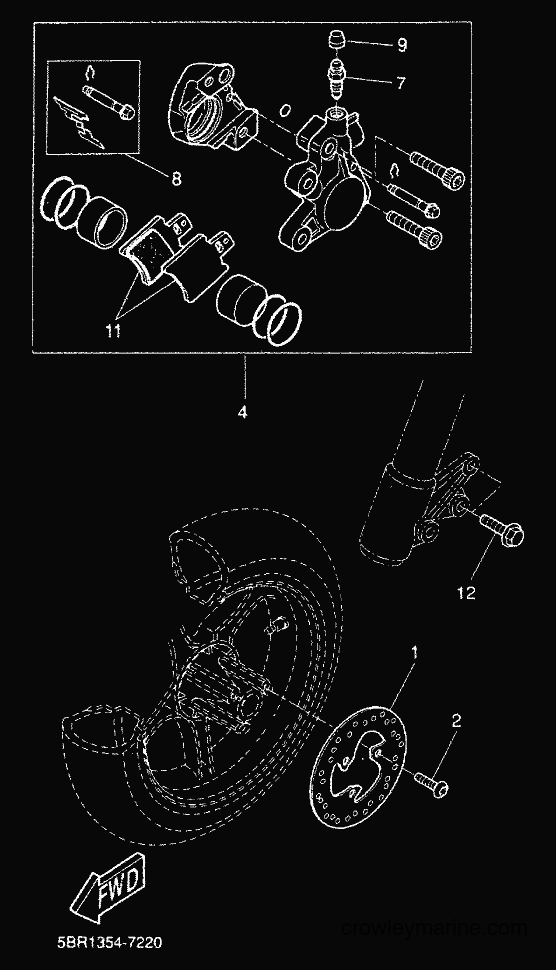 2000 Scooter YQ50 - YQ50 (5HEG) [010] - FRONT BRAKE