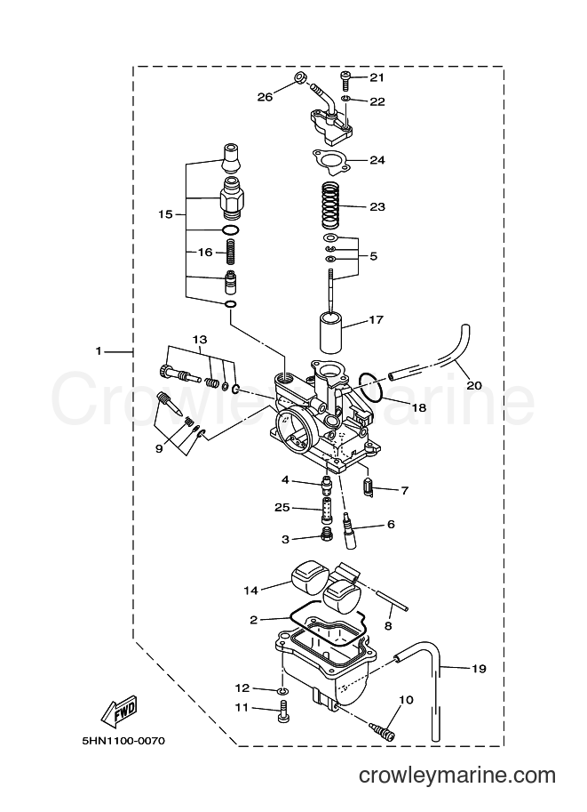 2007 Dirt Bike TT-R90E - TT-R90E (3P27) [010] - CARBURETOR
