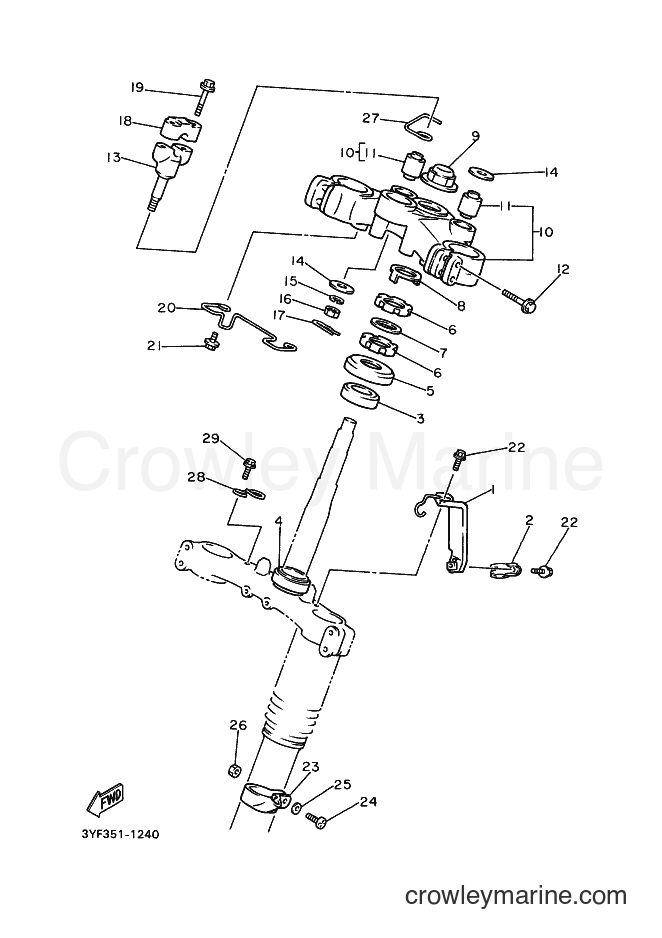 1996 Dirt Bike XTZ660 - XTZ660 (4NV2) [010] - STEERING
