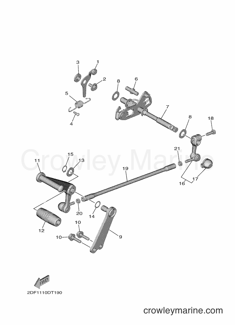Yamaha Motors XV1900FDD (2DF4) [010] - SHIFT SHAFT