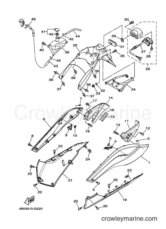 Yamaha Motors XP500 (1UD2) [010] - SIDE COVER 2
