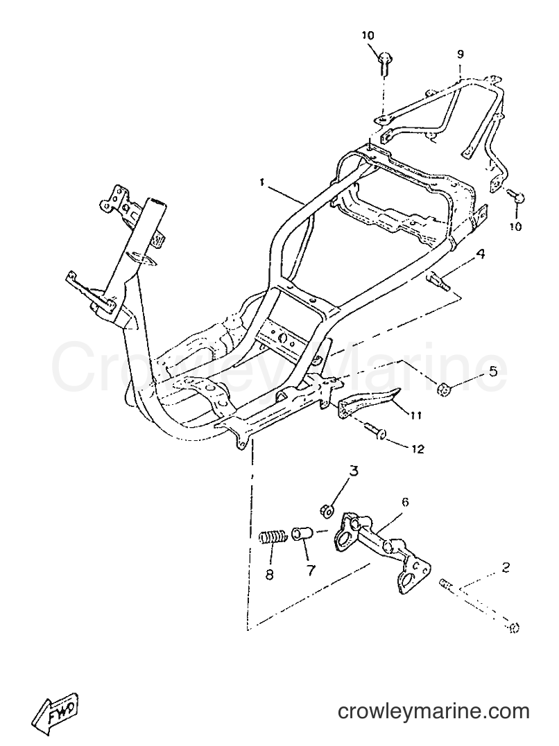 1996 Scooter CW50RS - CW50RS (4TD1) [999] - FRAME