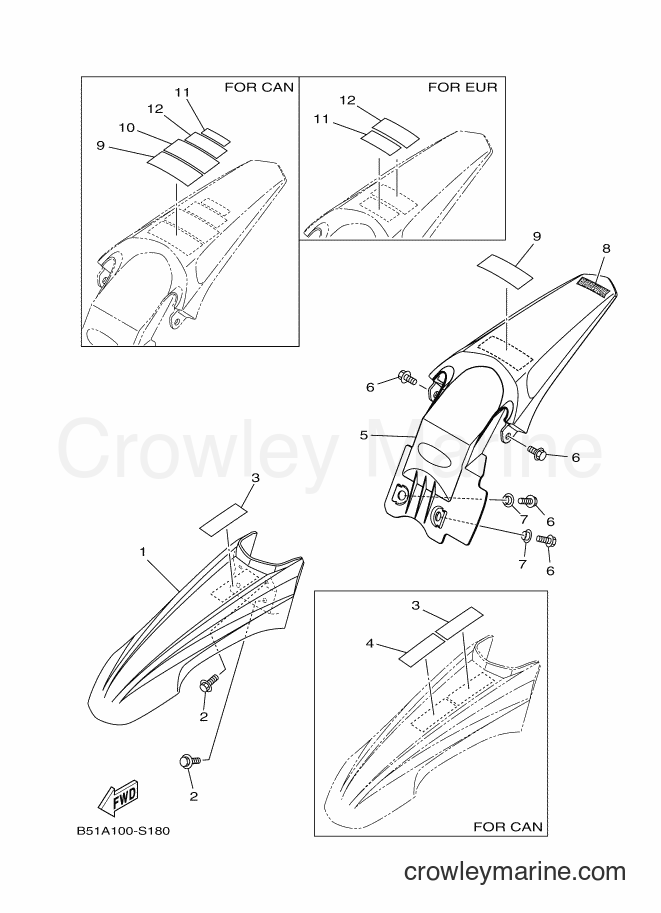 2017 Dirt Bike TT-R110E - TT-R110E (B51B) [010] - FENDER
