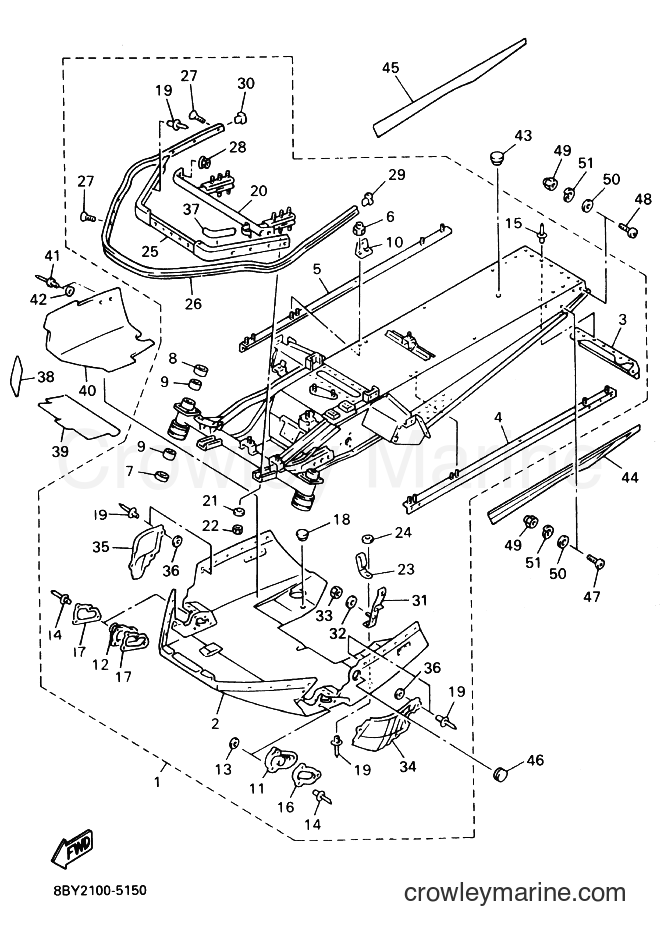 1995 Snowmobile ET410TR - ET410TR (8BY2) [020] - FRAME