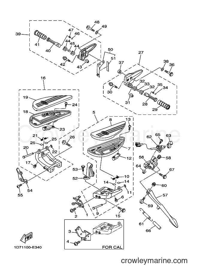 2007 Cruiser XV1900A - XV1900A (1D74) [010] - STAND & FOOTREST