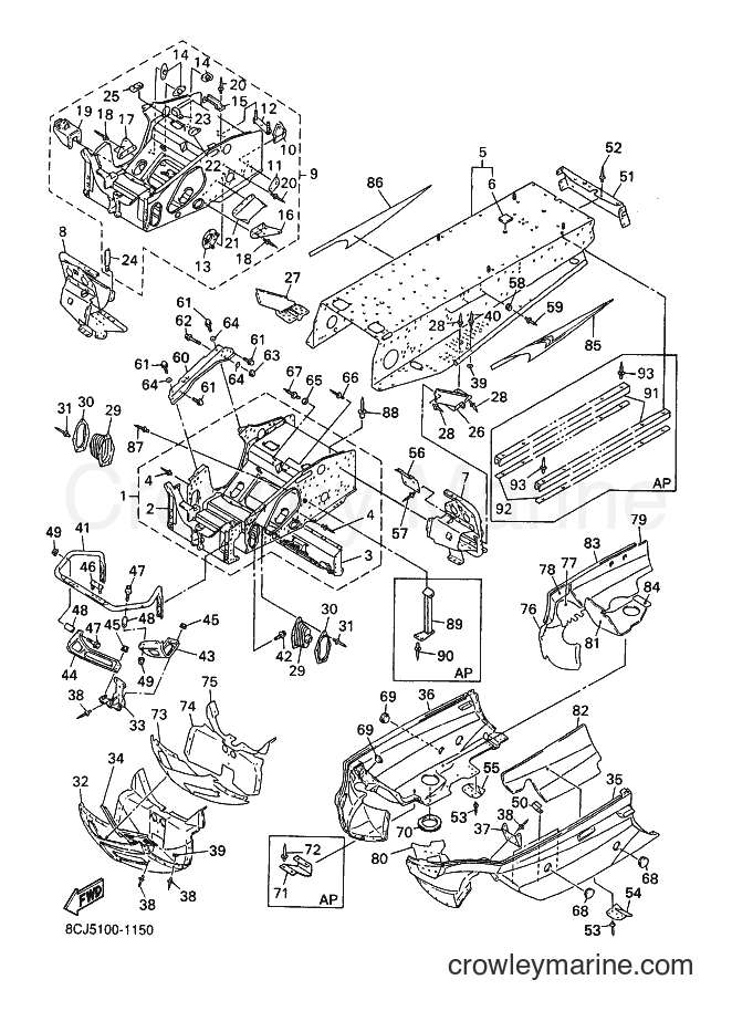 Yamaha Motors VX500 (8CJ5) [020] - FRAME