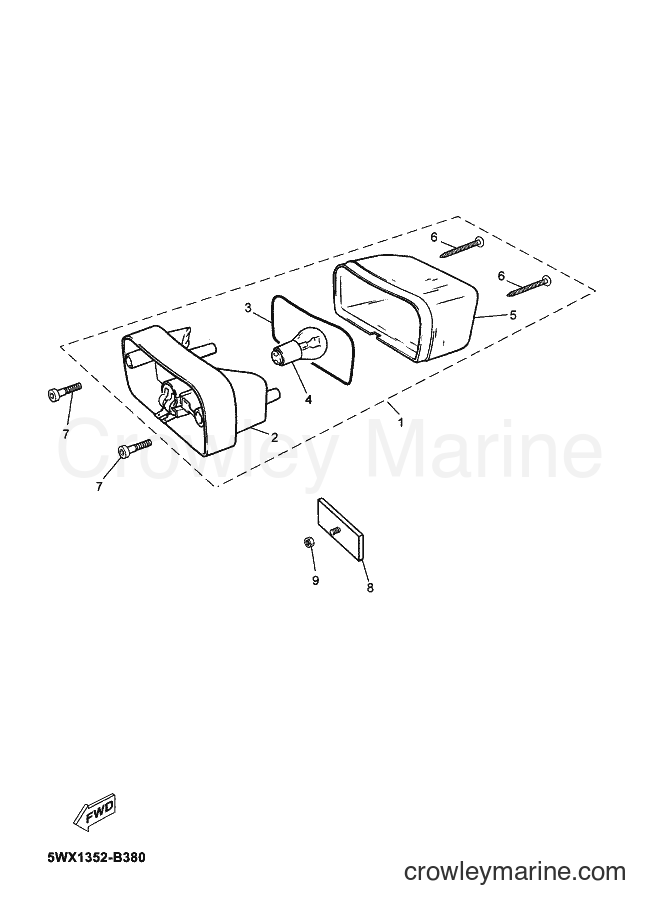 Yamaha Motors TZR50 (2AS2) [020] - TAILLIGHT