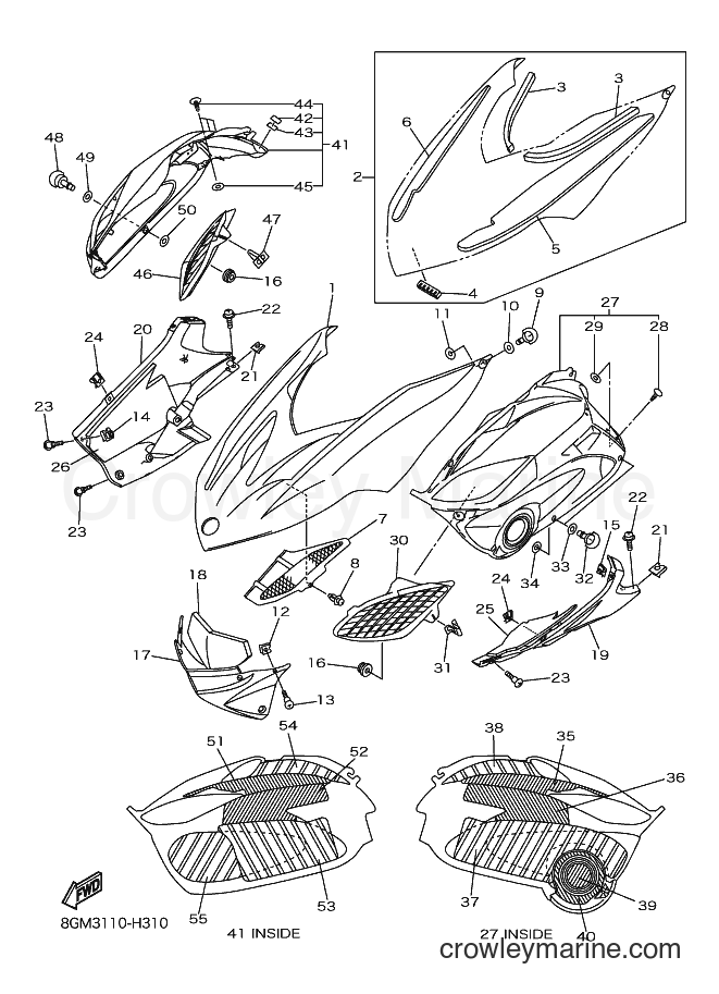 2009 Snowmobile RS10ST - RS10ST (8HD3) [020] - SHROUD