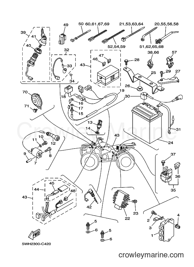 2004 ATV YFM350A - YFM350A (5WH2) [010] - ELECTRICAL 1