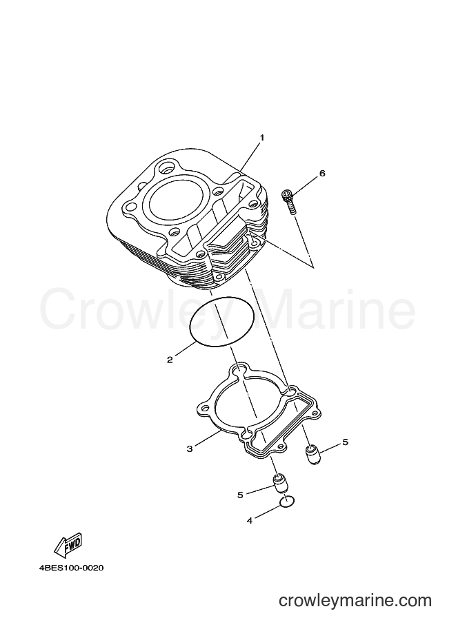 2000 Dirt Bike XT225 - XT225 (4BEU) [010] - CYLINDER