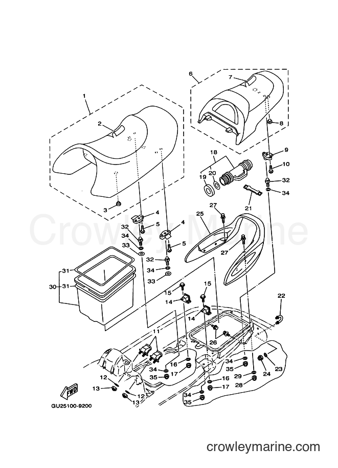 YUNページ Kawasaki Motorcycle 1998 OEM Parts Diagram for Decals(Ebony