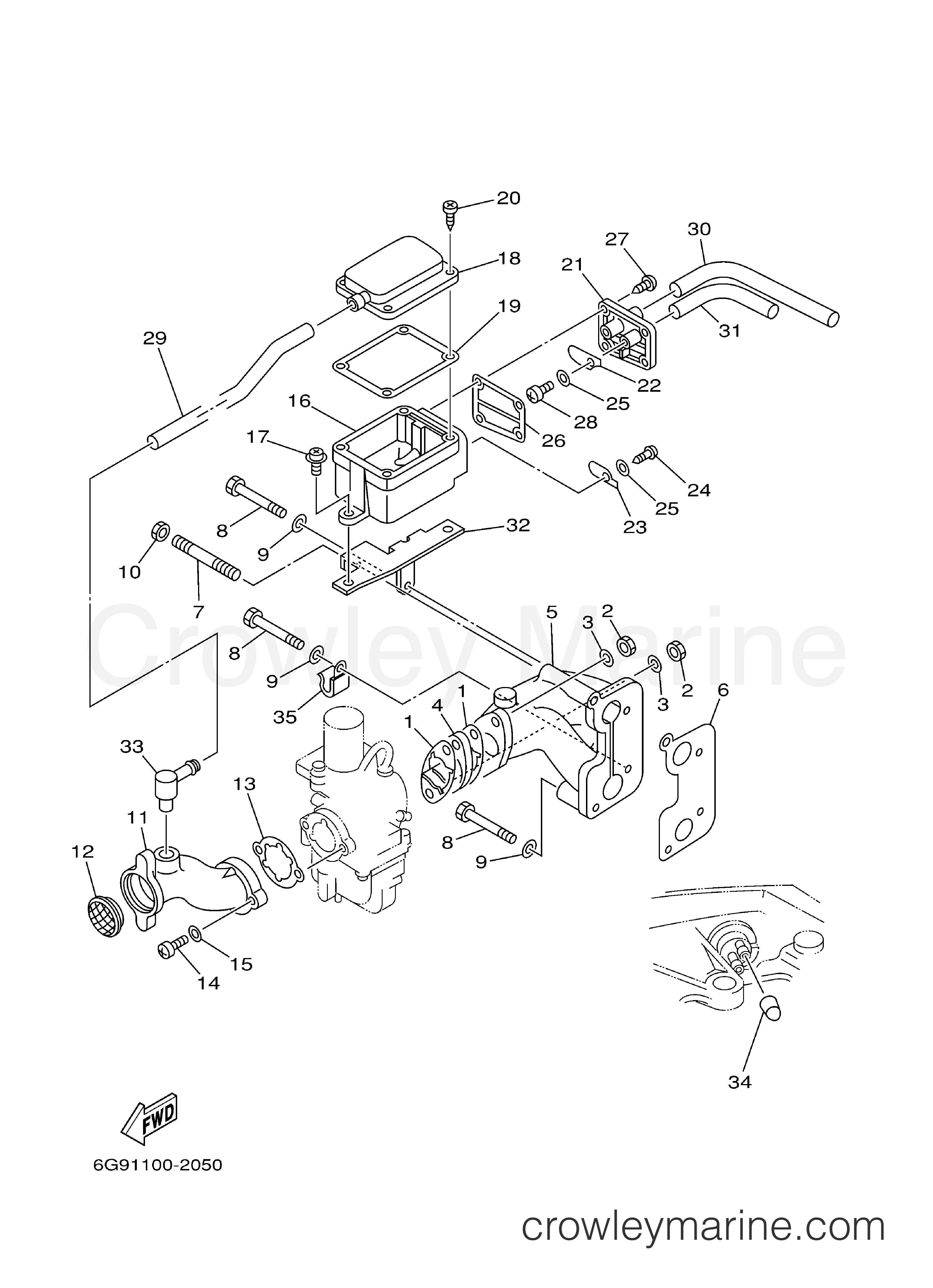 Yamaha Motors F9.9MLHB - INTAKE
