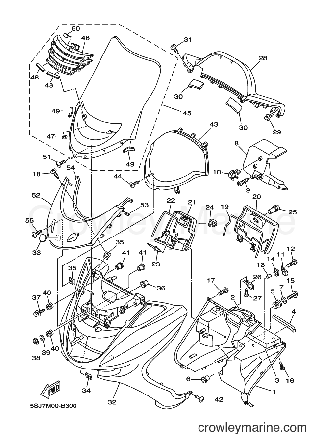 Yamaha Motors YP250 (5SJA) [010] - LEG SHIELD