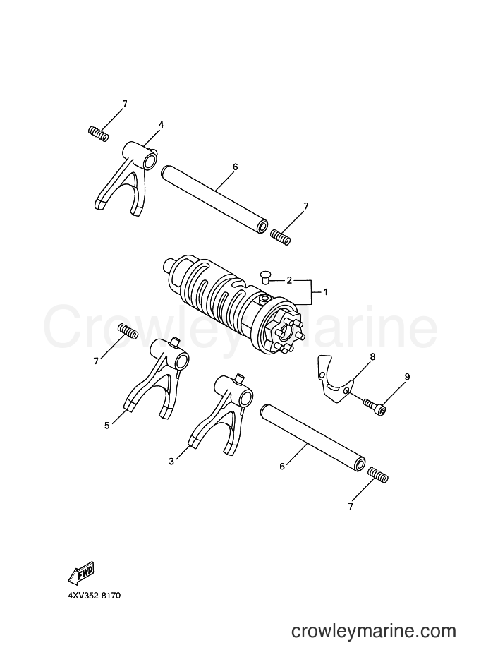 2003 Sport Bike YZF-R1 - YZF-R1 (5PW7) [090] - SHIFT CAM & FORK