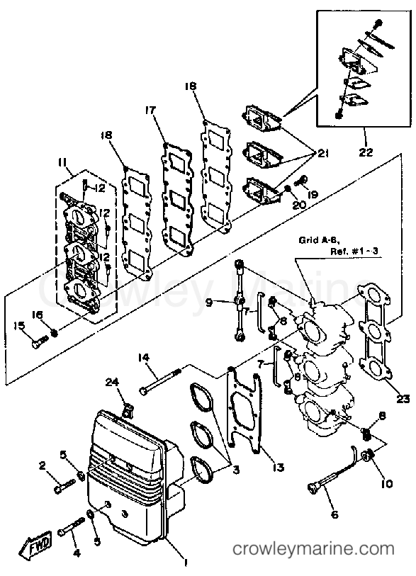 Yamaha Motors 40ELH - AIR CLEANER