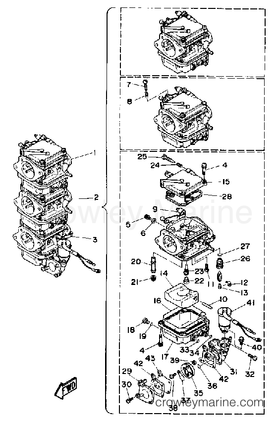 Yamaha Motors PRO50LD - CARBURETOR