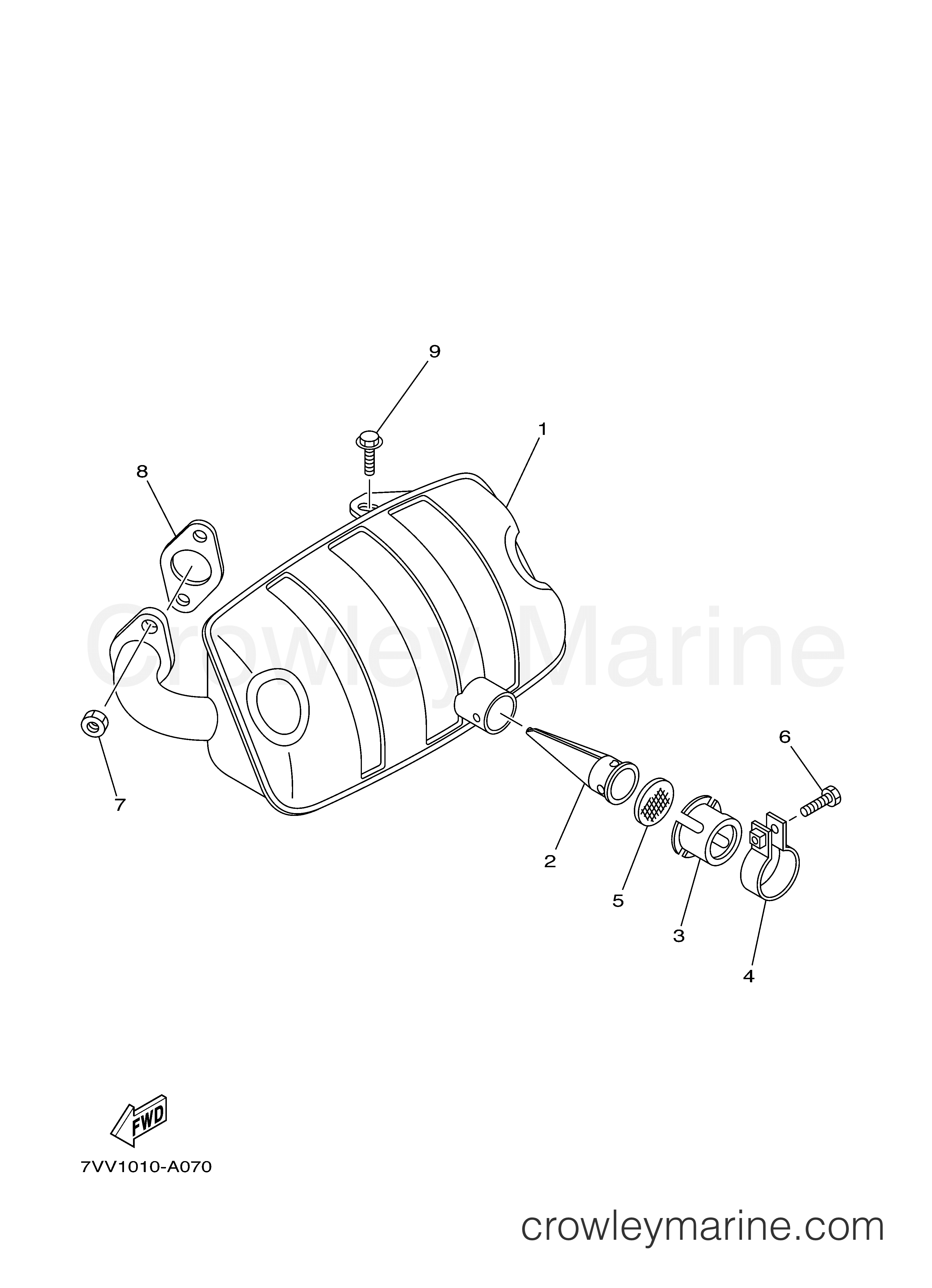 Yamaha Motors EF1000ISC - EXHAUST