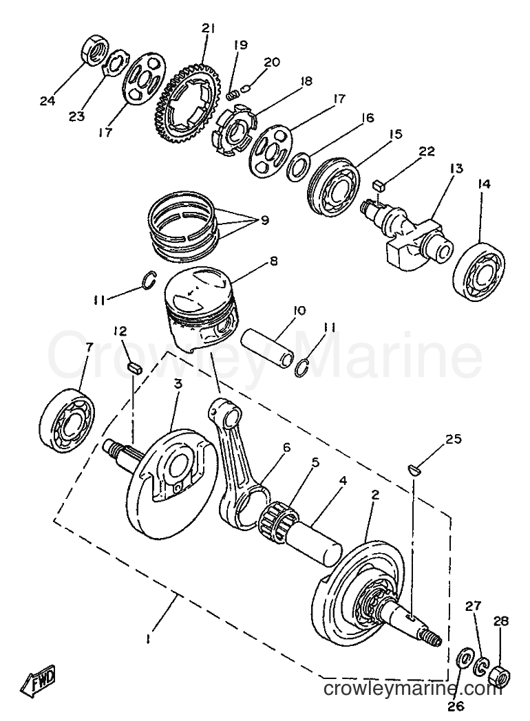 1996 Street Bike SR250SP - SR250SP (3TH5) [999] - CRANKSHAFT & PISTON