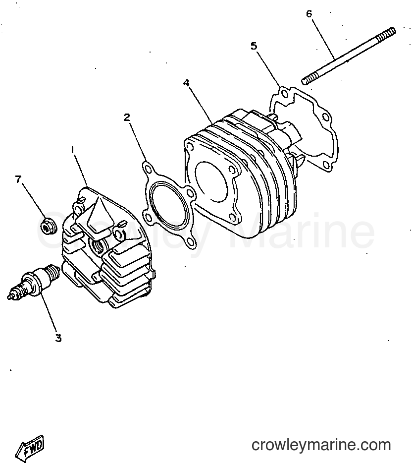 1997 Scooter YN50 - YN50 (5BV1) [999] - CYLINDER