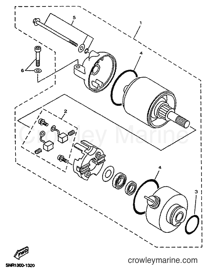 2001 Scooter YP150D - YP150D (5NS1) [010] - STARTING MOTOR