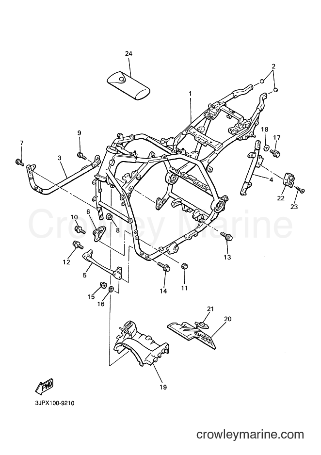 Yamaha Motors VMX12 (3LRC) [050] - FRAME