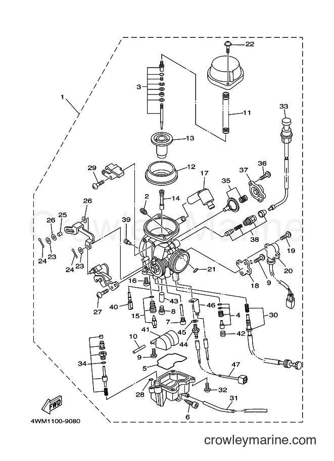 2001 Cruiser XV1600AT - XV1600AT (5GAB) [020] - CARBURETOR