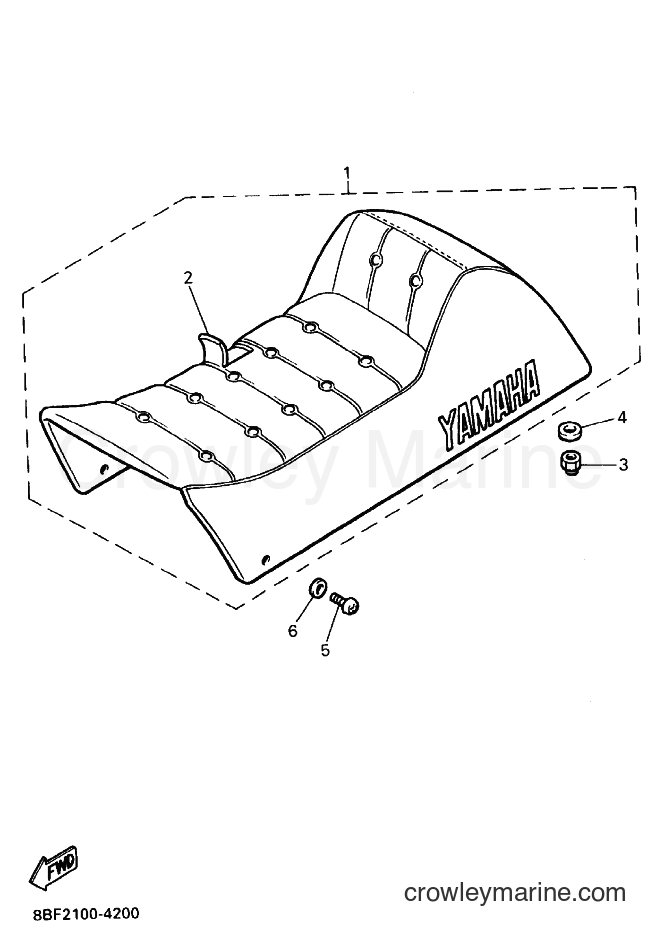 1996 Snowmobile PZ480 - PZ480 (8BF3) [010] - SEAT