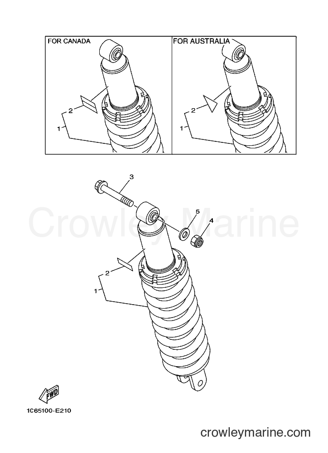 Yamaha Motors TT-R230 (1C6F) [010] - REAR SUSPENSION