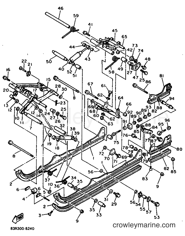 1991 Snowmobile VK540 - VK540 (85R3) [010] - TRACK SUSPENSION 2
