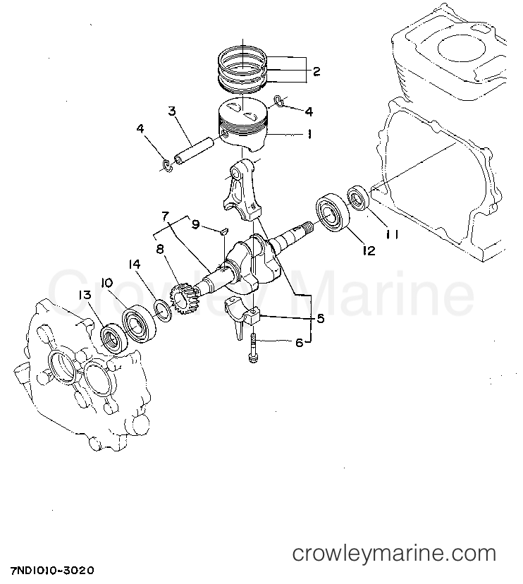 Yamaha Motors EF3800R - CRANKSHAFT - PISTON