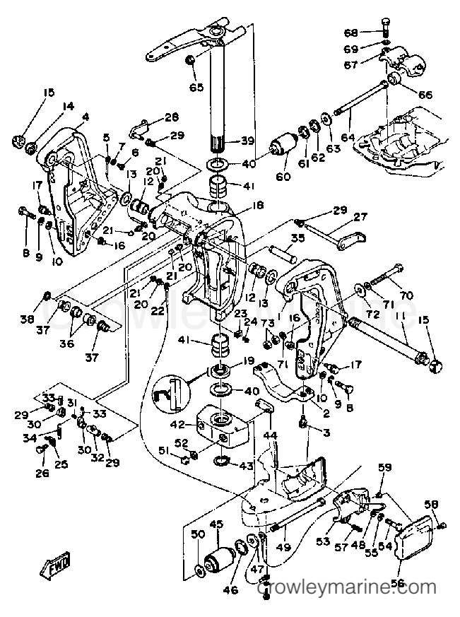 Yamaha Motors V6EXCELXF - BRACKET