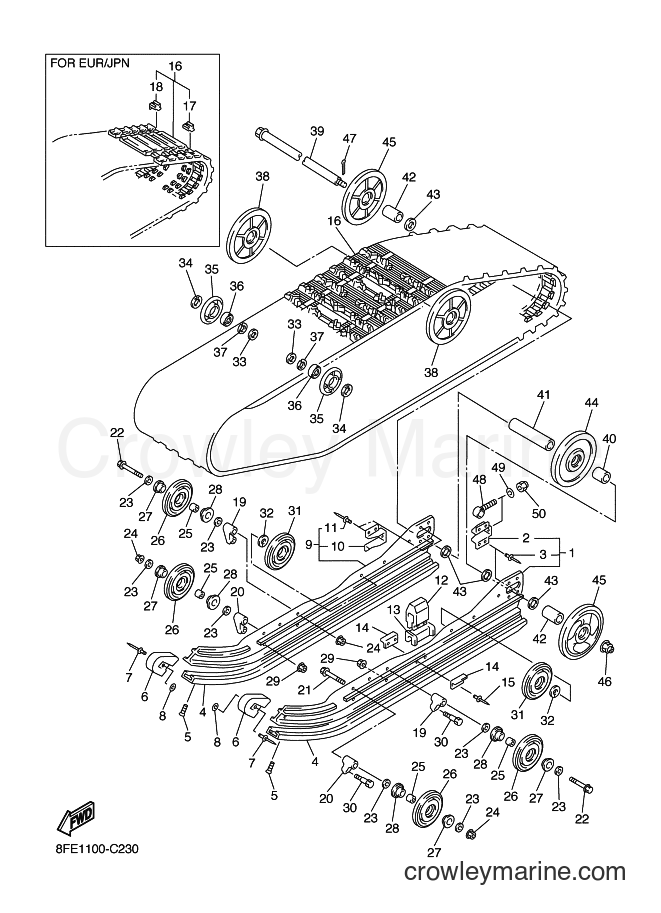 2004 Snowmobile SXV70SP - SXV70SP (8FE2) [010] - TRACK SUSPENSION 1