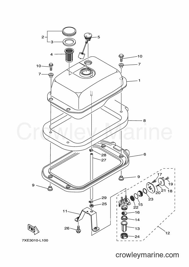 2012 Snowblower YS1070 - YS1070 (7XE3) [010] - FUEL TANK